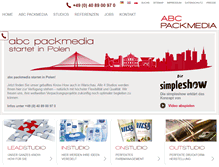 Tablet Screenshot of abc-packmedia.com